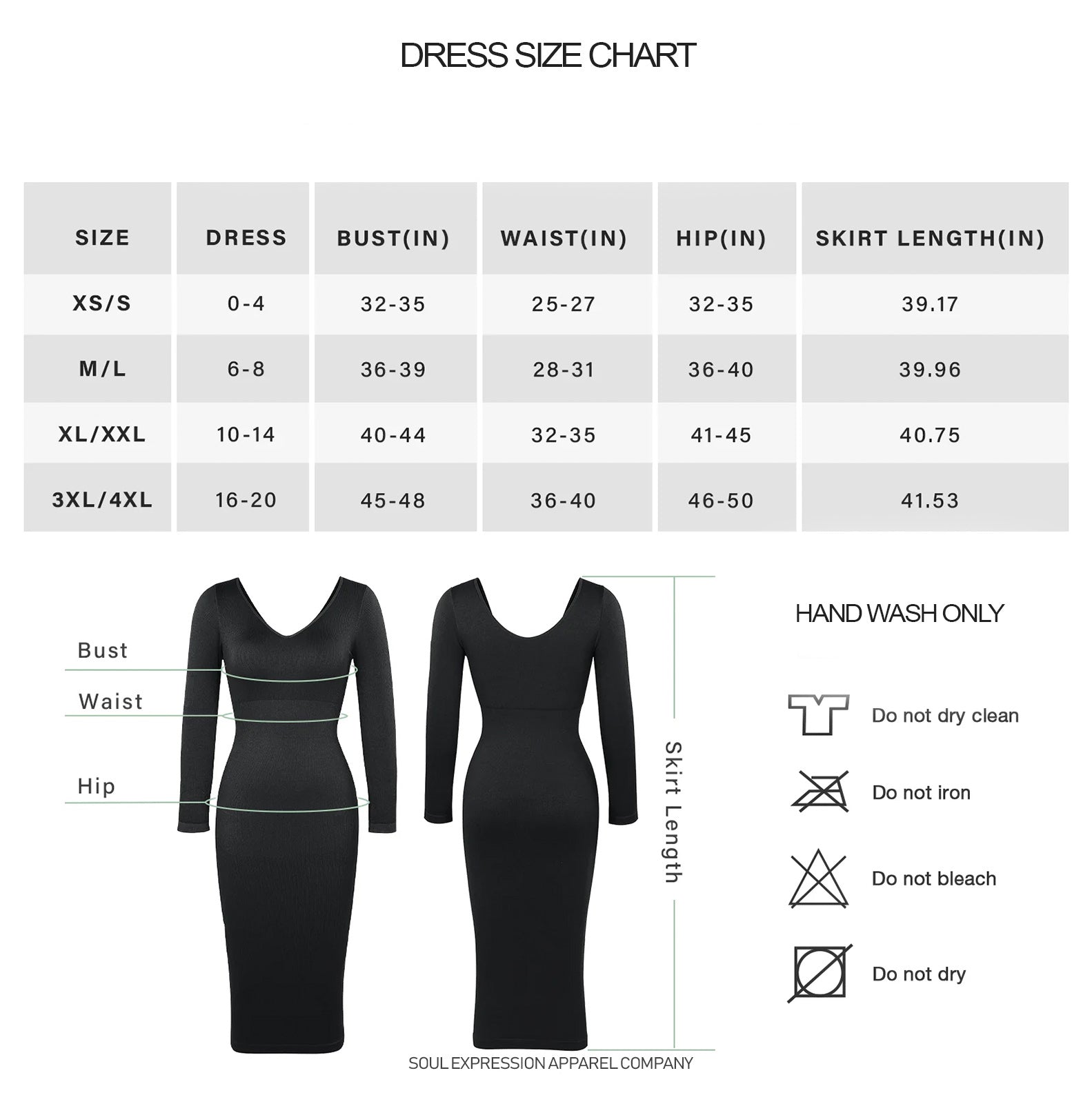 Whitney | Sculpting V-Neck Long Sleeve Midi Dress
