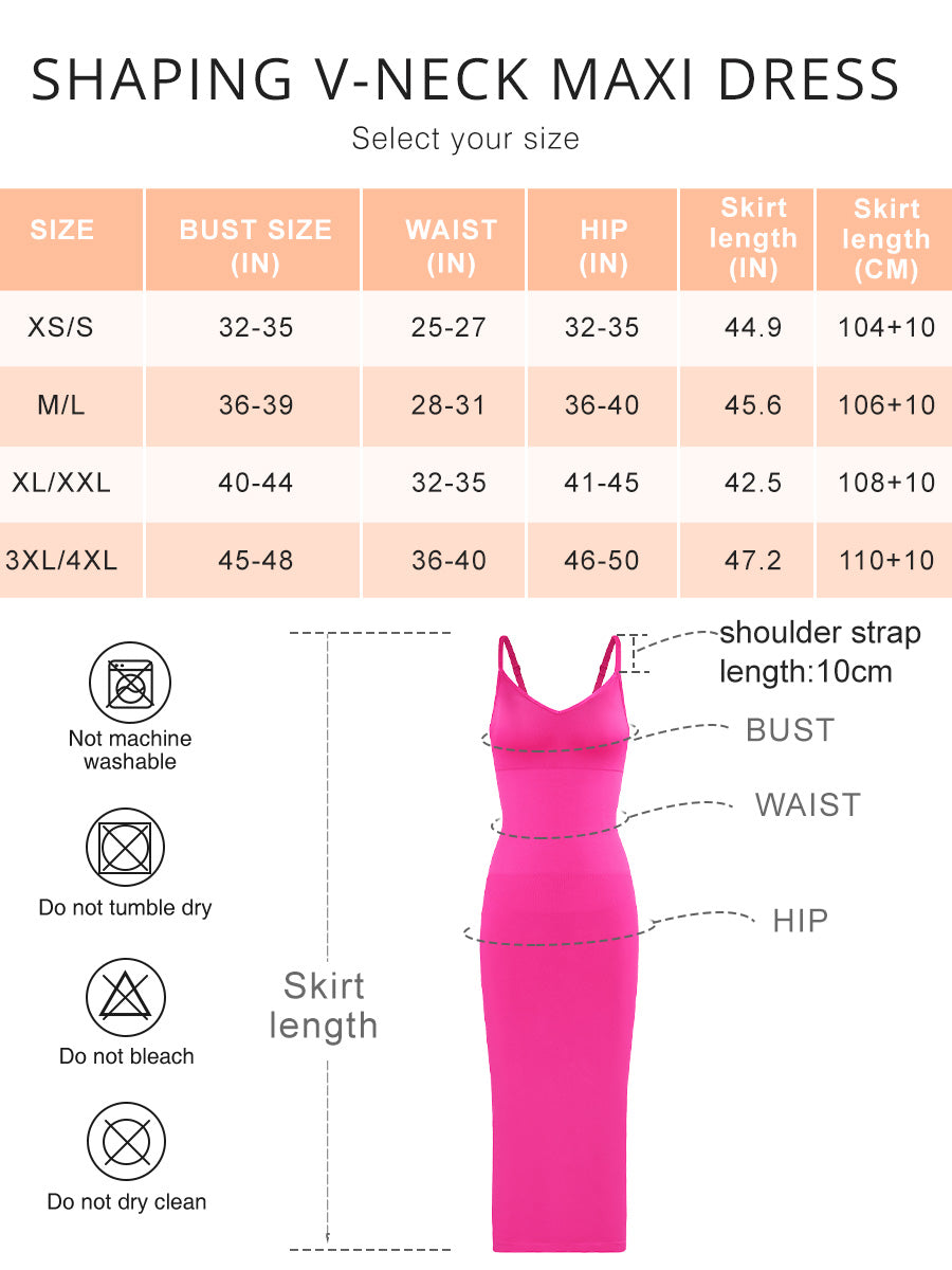 Kiara | Sculpting Deep V-Neck Midi Dress - Adjustable Straps