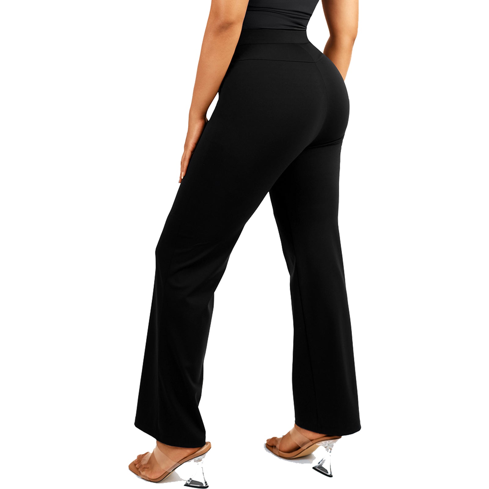 High Waist Sculpting Straight-Leg Pants