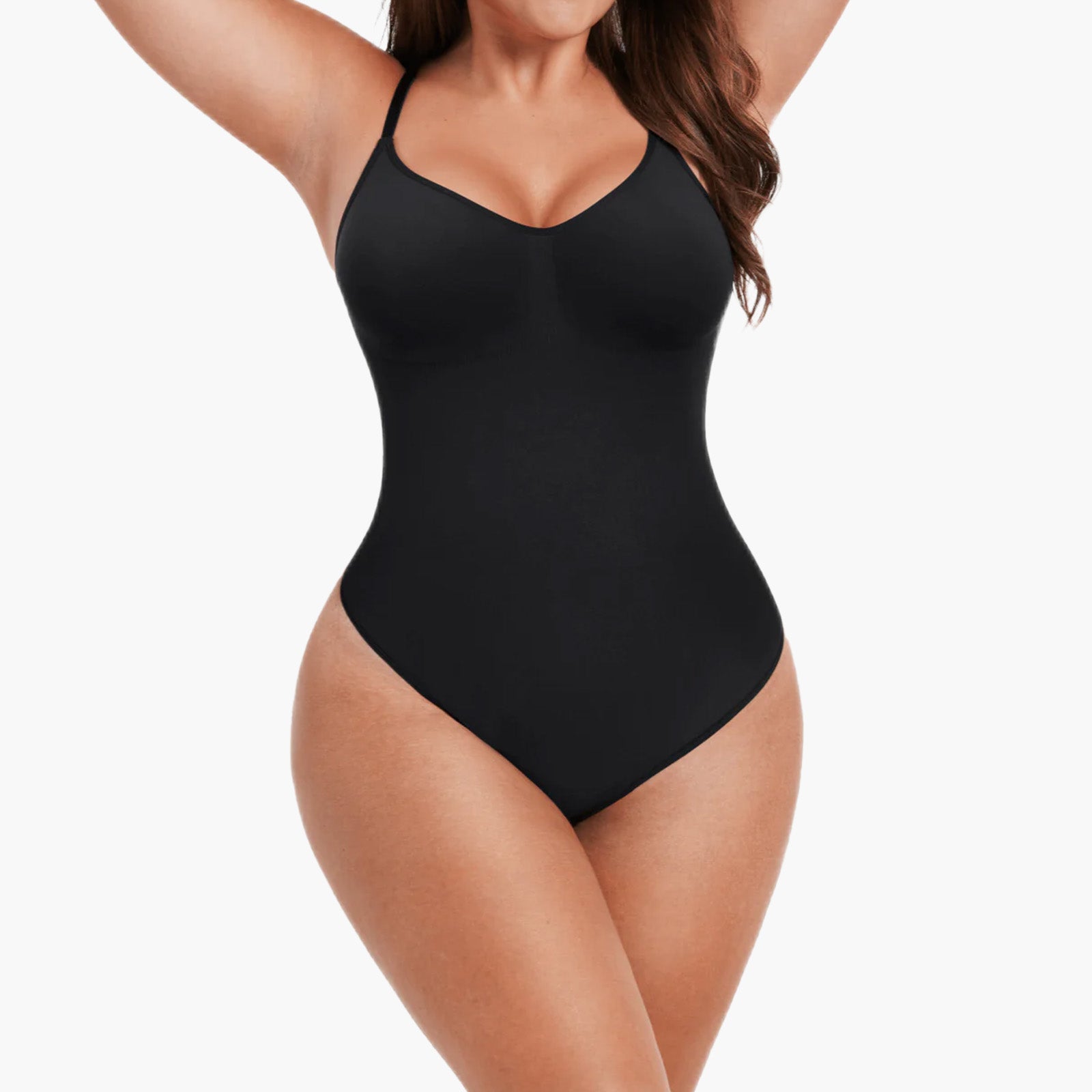 Sofia | Seamless Sculpting Thong Bodysuit - Adjustable Straps