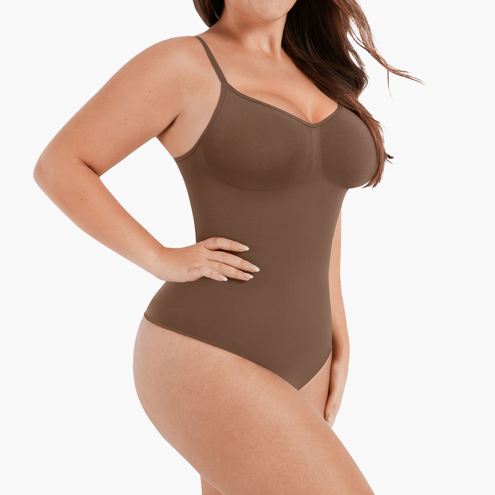 Sofia | Seamless Sculpting Thong Bodysuit - Adjustable Straps