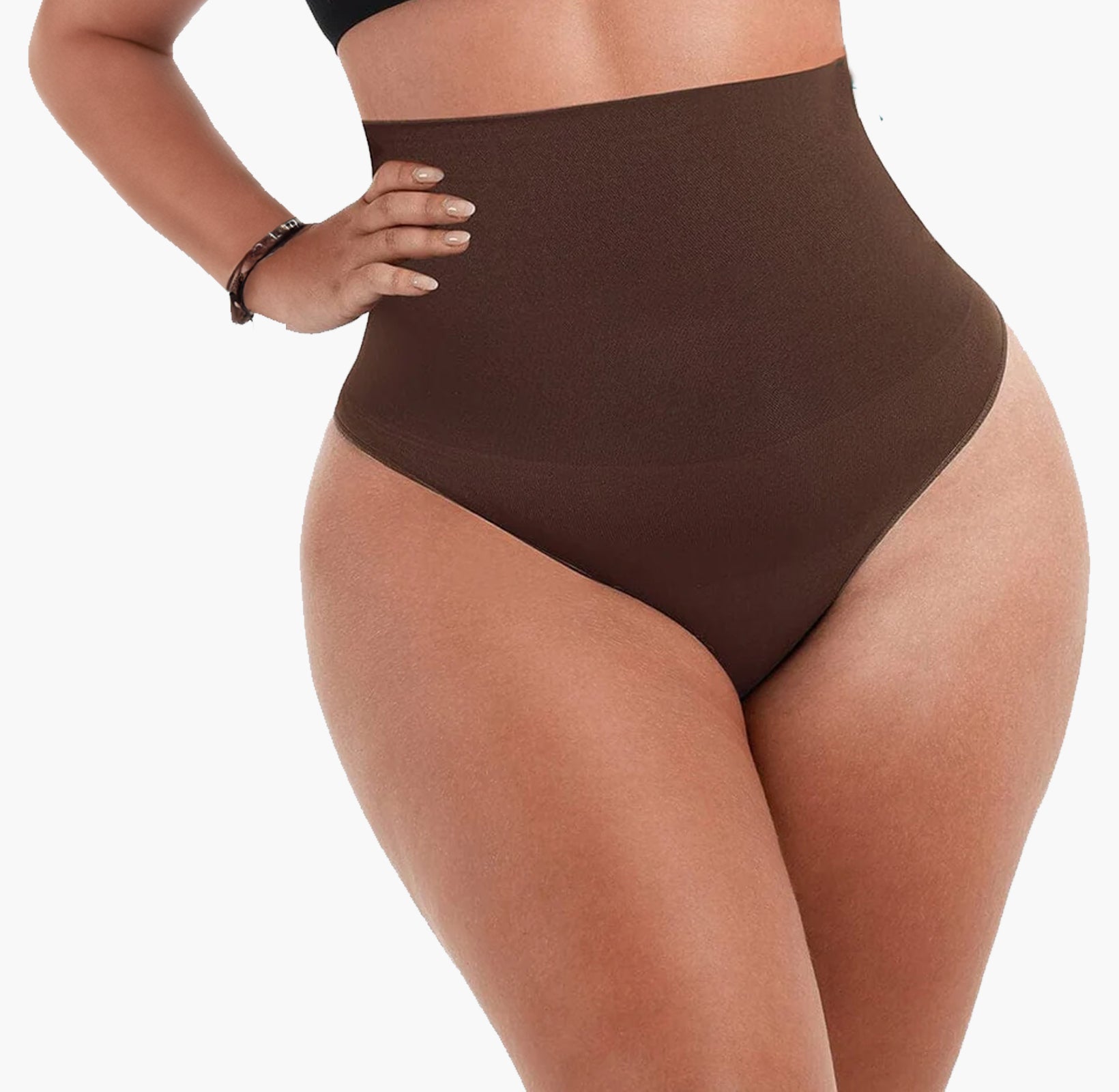 Mid-Waisted Seamless Sculpting Thong Panty