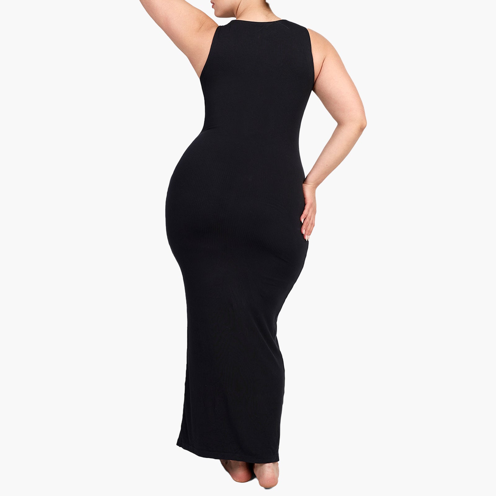 Aria | Sculpting High Neck Sleeveless Maxi Dress