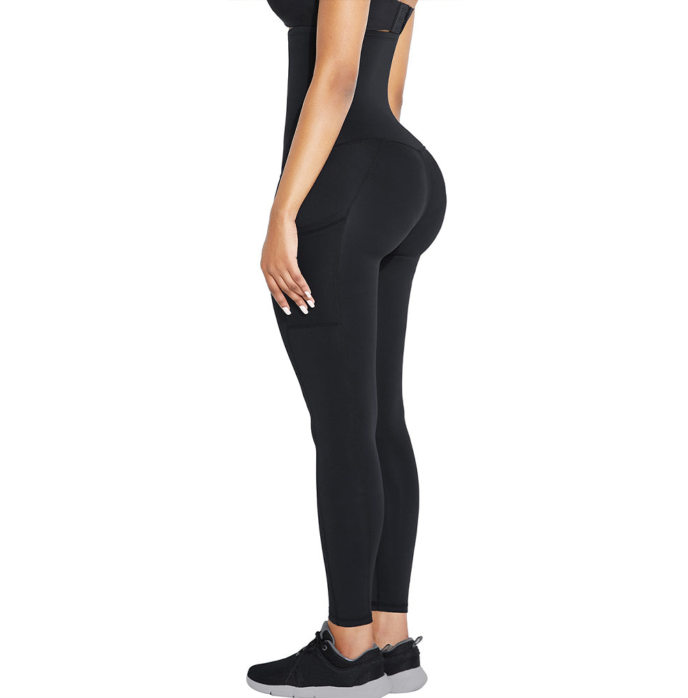 Extra High Waist Fitness Shapewear-Leggings with Side Pockets