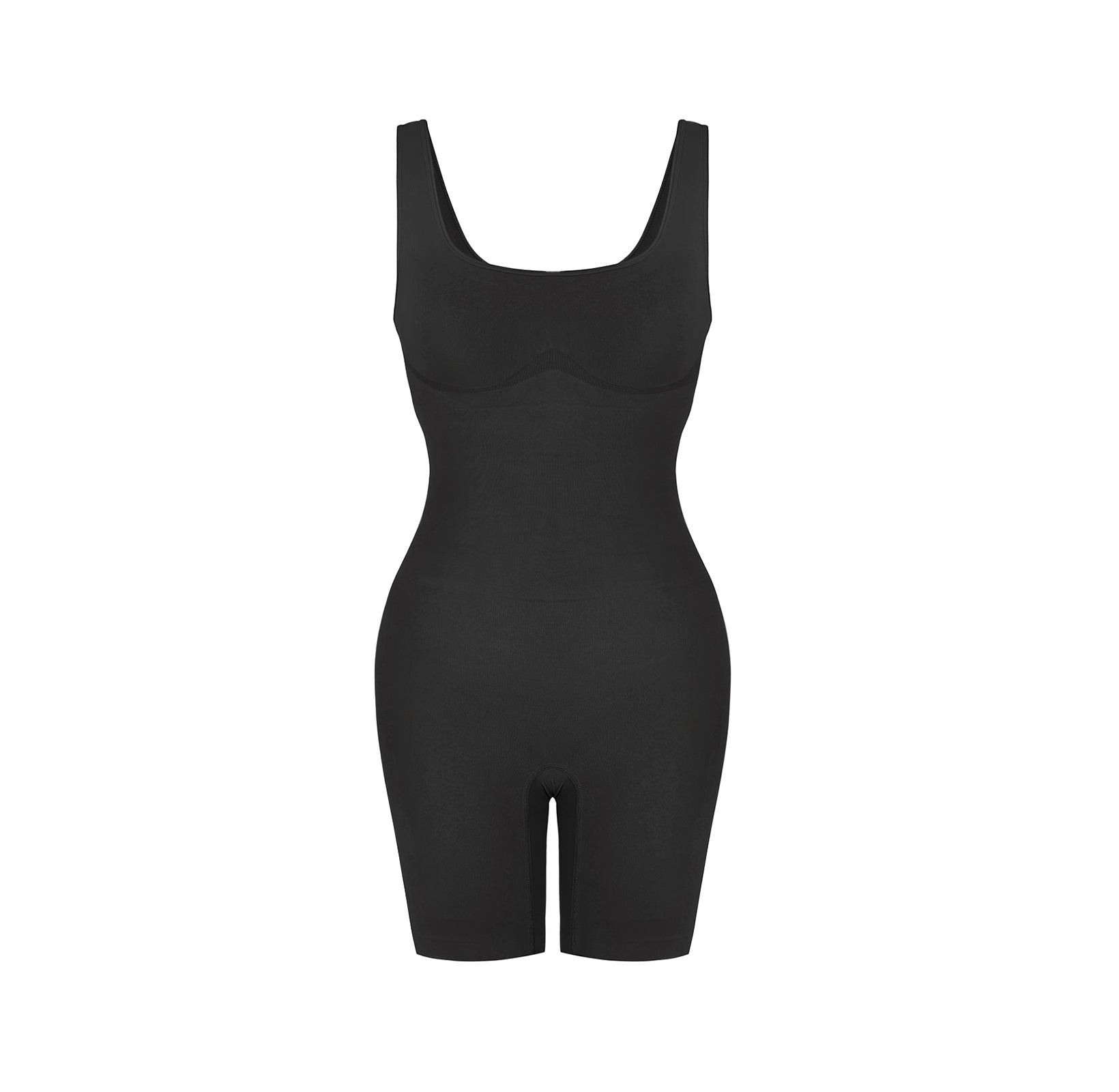 Cora | Seamless Body Sculpting Mid Thigh Bodysuit - Low Cut