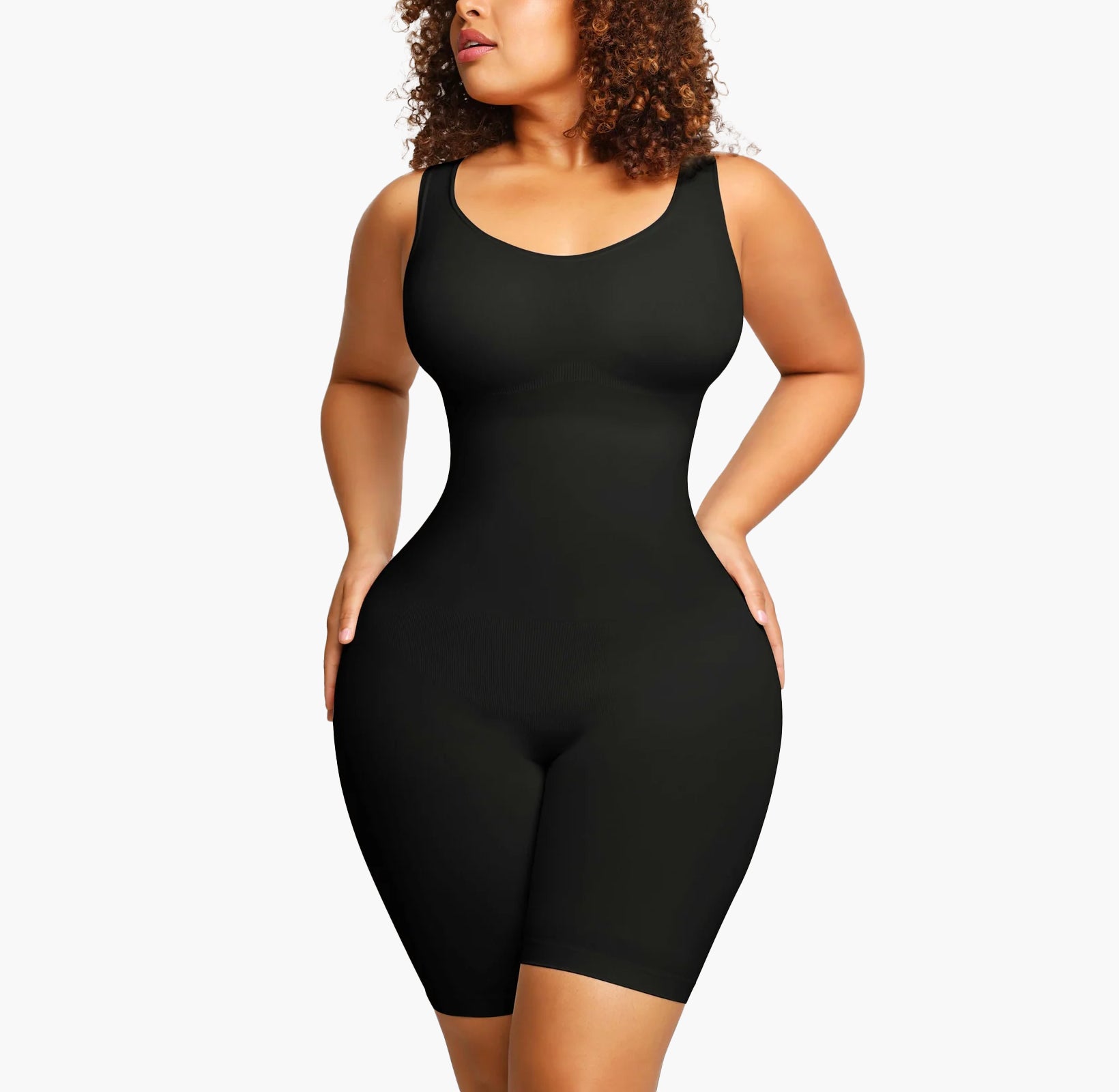 Seamless control® lupo shaping body suit mid thigh emana
