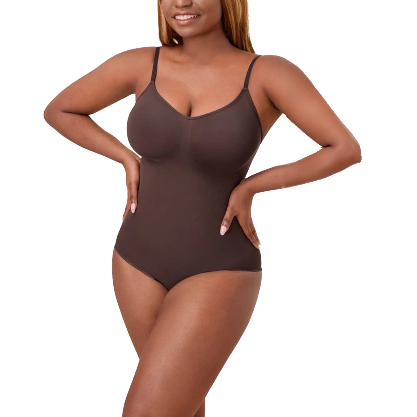 Sofia | Seamless Sculpting Briefs Bodysuit - Adjustable Straps