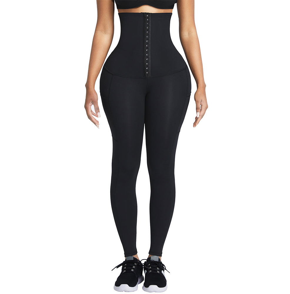 Extra High Waist Fitness Shapewear-Leggings with Side Pockets