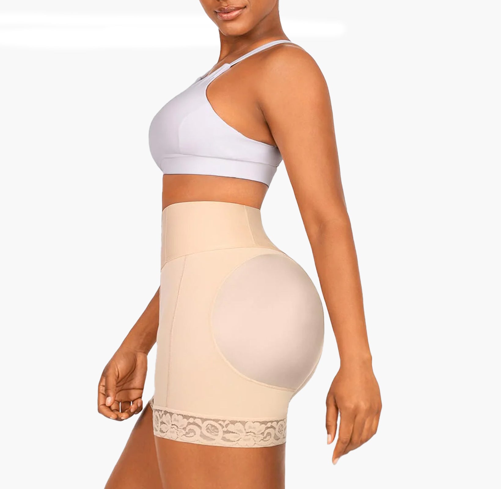 Faja Colombiana | Mid Waisted, Thigh Shaper Shorts- Triple Breasted with Tummy Control