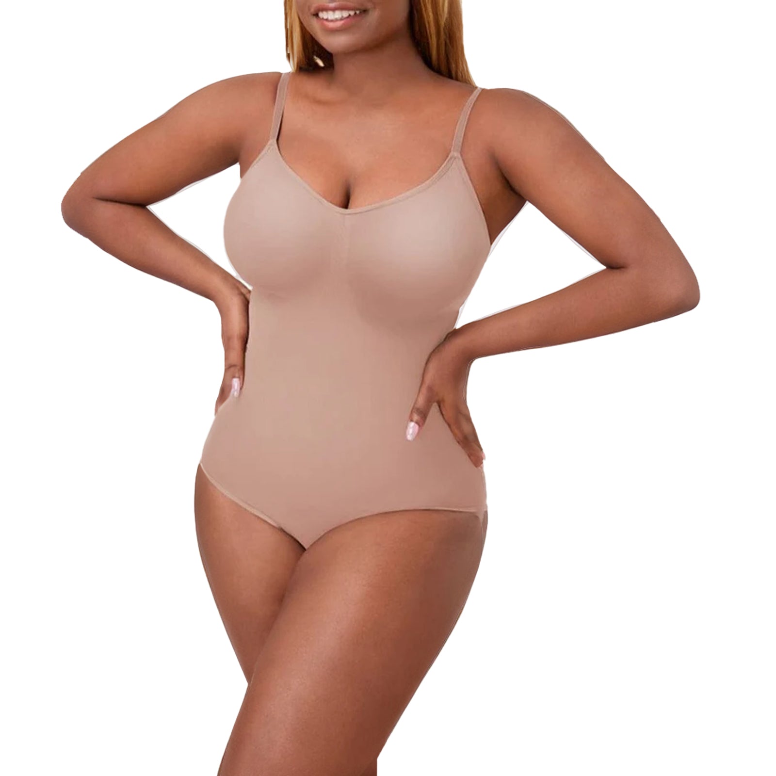 Sofia | Seamless Sculpting Briefs Bodysuit - Adjustable Straps